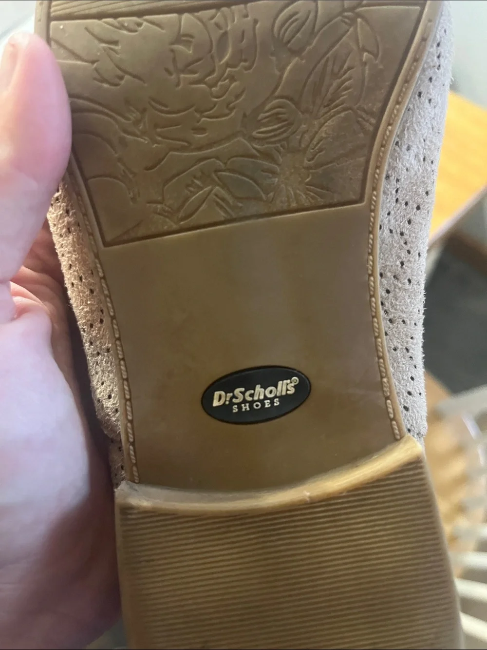 Dr. Scholls perforated suede